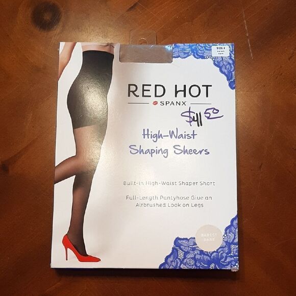 Red Hot Spanx High-Waist Shaping Sheers Panty Hose - Picture 1 of 8